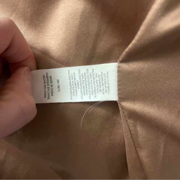 LUCKY BRAND Miss Teddy Coat in Tan Size S COZY CUTE WINTER - Picture 7 of 8